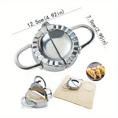 Easy-Use Stainless Steel Dumpling & Ravioli Maker - Perfect For Homemade Dumplings, Pastries & Pies