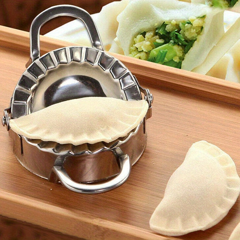 Easy-Use Stainless Steel Dumpling & Ravioli Maker - Perfect For Homemade Dumplings, Pastries & Pies