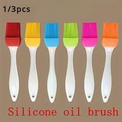 Silicone Pastry Brush Set (1/3pcs) - Heat Resistant, Easy-Clean Basting Brush For Baking, Bbq, And Kitchen - Ideal For Oils, Sauces, And Marinades