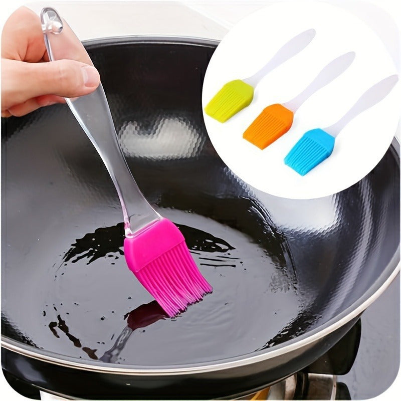 Silicone Pastry Brush Set (1/3pcs) - Heat Resistant, Easy-Clean Basting Brush For Baking, Bbq, And Kitchen - Ideal For Oils, Sauces, And Marinades