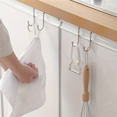 Versatile Stainless Steel Double S Hook - Rust-Resistant, Easy Install For Kitchen, Bathroom & Bedroom Organization