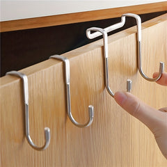 Versatile Stainless Steel Double S Hook - Rust-Resistant, Easy Install For Kitchen, Bathroom & Bedroom Organization