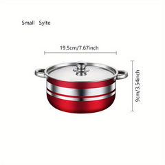 1 Set of Kitchenware 400 Stainless Steel Pot Set Household Soup Pot Combination Cooking Utensils Pot Pot Set Pot Set