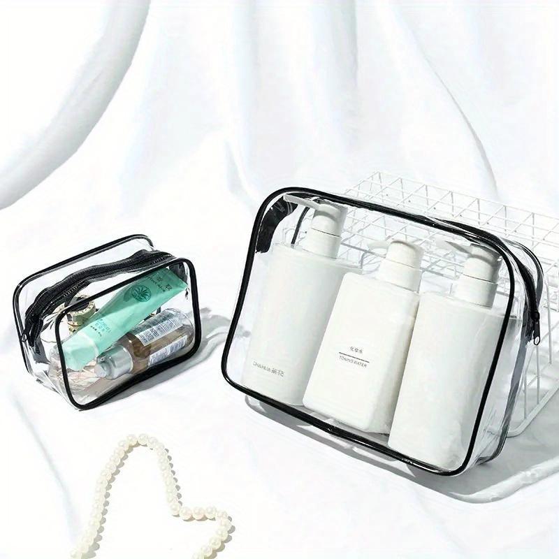 Lightweight Waterproof Transparent Zipper Pouch - Versatile Toiletry & Diaper Organizer For Teens & Adults Toilet Paper Holder Diaper Pouch