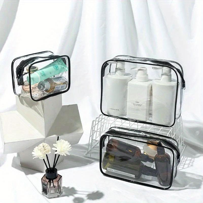 Lightweight Waterproof Transparent Zipper Pouch - Versatile Toiletry & Diaper Organizer For Teens & Adults Toilet Paper Holder Diaper Pouch