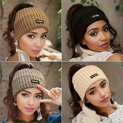 Elegant/Cute Knitted Headband for Women - Winter Warm Ear Warmer, Solid Color Cotton Braided Hairband, Fashion Accessory, Single Pack