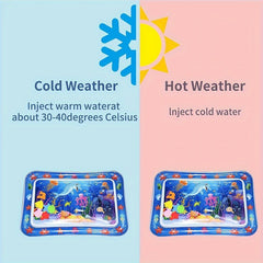 1pc Inflatable Play Mat Water Mat Tummy Time Water Mat, Perfect Crawl Pad