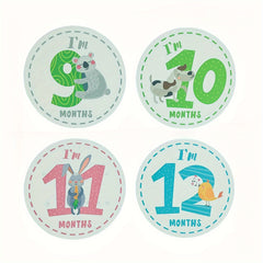 12pcs Milestone Stickers, Growth Journey Record Stickers, Photography Props