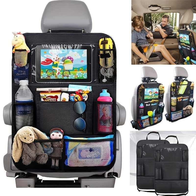 1pc Car Seat Backrest Storage Bag, With Multiple Pockets, Car Seat Organizer