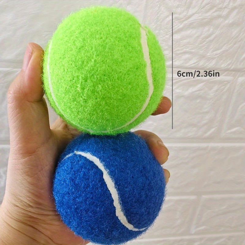 2pcs Durable Rubber Tennis Balls For Dogs - Anti-Bite, Chew-Resistant Pet Toys For Interactive Play & Exercise Rubber Dog Toys Rubber Dog Balls - Kerala Elegance