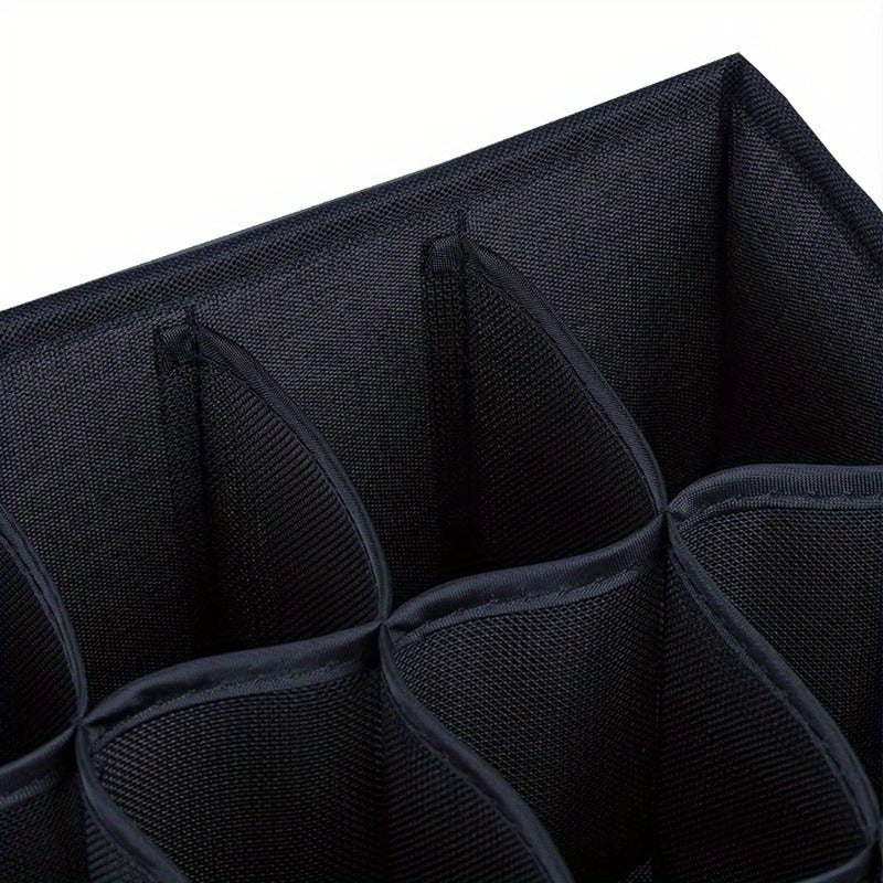 Sock And Underwear Organizer Dividers: Foldable Storage Boxes for Socks, Underwear, Ties - Save Space And Time