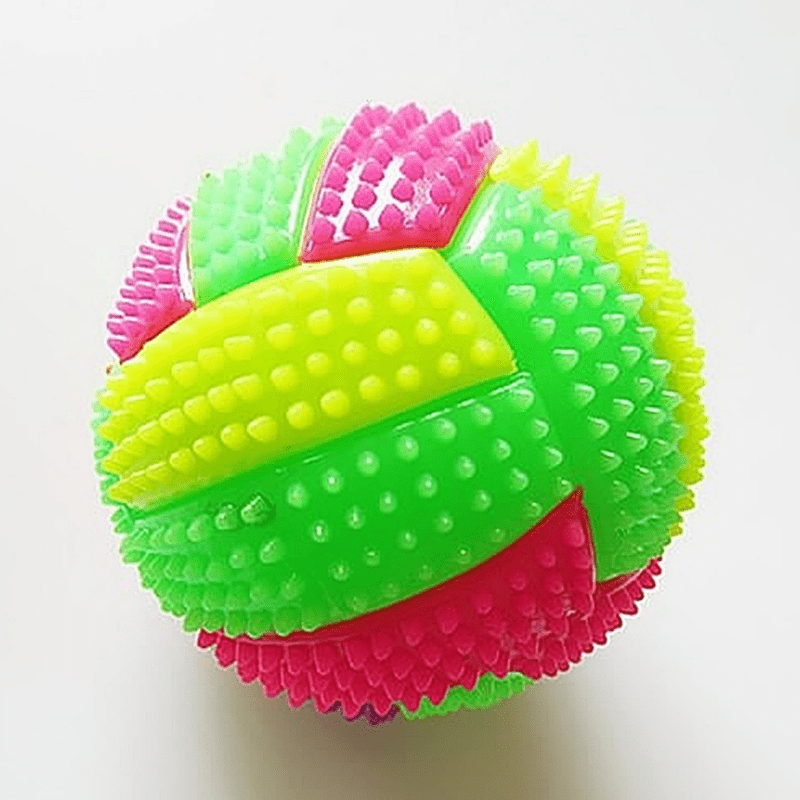 Glow-In-The-Dark Dog Chew Ball - Durable, Non-Toxic Plastic For All Breeds - Interactive Play & Dental Health - Kerala Elegance