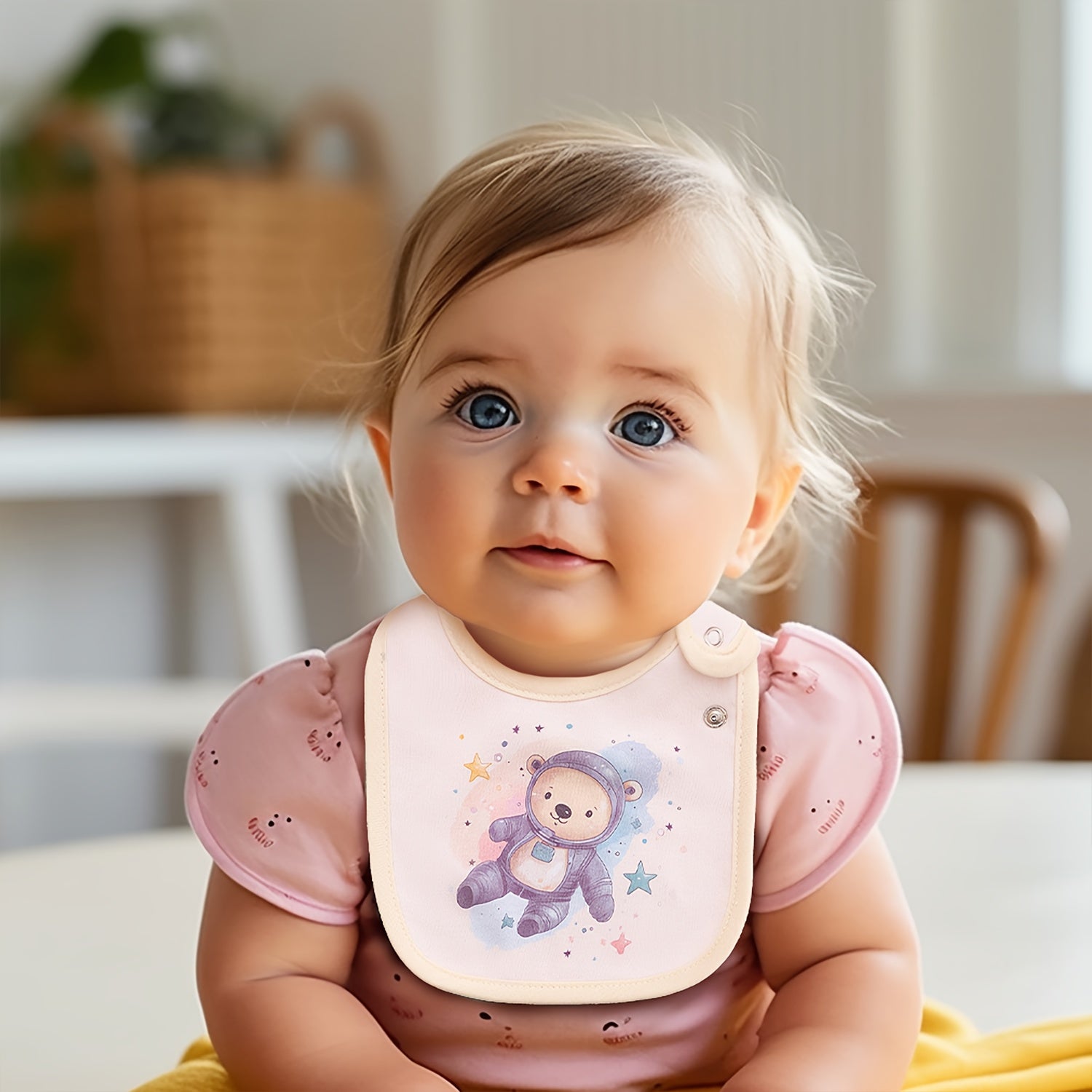 Adorable Cartoon Panda Bear Waterproof Bibs - Durable, Adjustable Snap for Easy Cleaning - Perfect for Mealtime, Great Festive Gifts for Christmas, Halloween, Thanksgiving, and Valentines Day