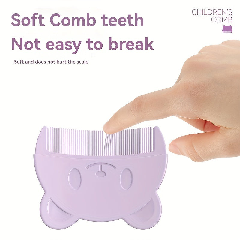 Adorable Bear-Shaped Baby Comb For Newborns - Gentle Scalp Massage & Hair Care, Perfect For Boys & Girls 0-3 Years