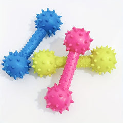 1pc Dog Durable Chew Toy, Thorns Dumbbell Shaped Dog Interactive Play Toy, Teeth Cleaning Training Toy Pet Supplies - Kerala Elegance