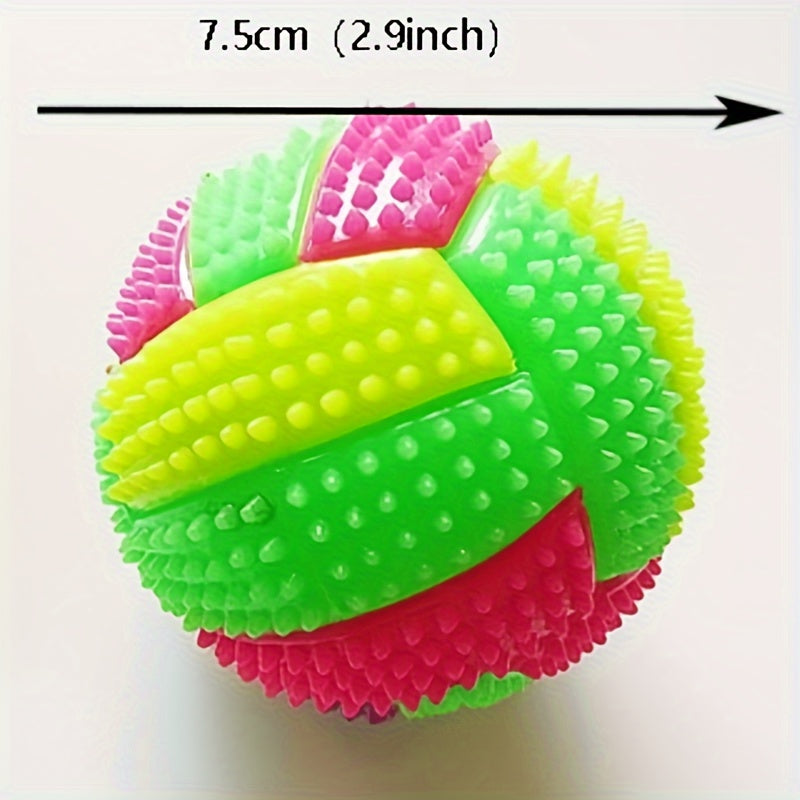 Glow-In-The-Dark Dog Chew Ball - Durable, Non-Toxic Plastic For All Breeds - Interactive Play & Dental Health - Kerala Elegance