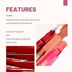 13 Colors Waterproof Matte Velvet Lip Tint - Long-Lasting Nude Lip Glaze For A Sexy And Smooth Finish, Festive Exclusive, Valentine's Day Gift