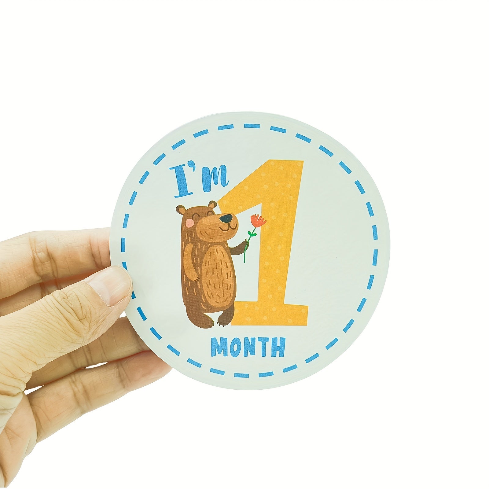 12pcs Milestone Stickers, Growth Journey Record Stickers, Photography Props