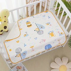 Baby Cotton Diaper Pad, Waterproof Breathable Washable Diaper Pad For 0-2 Years Old