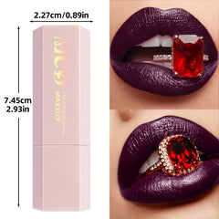 Long-Lasting, Waterproof Lipstick in Purple - Non-Stick, High Pigment Lip Gloss & Balm for All Skin Types