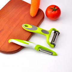 3-in-1 Multifunctional Peeler Kitchen Vegetable and Fruit Peeler with Grater Shredder Melon Planer and Fruit Skin Scraper