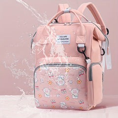 Adorable Cartoon Backpack: Perfect for Moms on the Go - Soft Shell, Multiple Pockets, and Suitable for Ages 14+ - Oxford Fabric