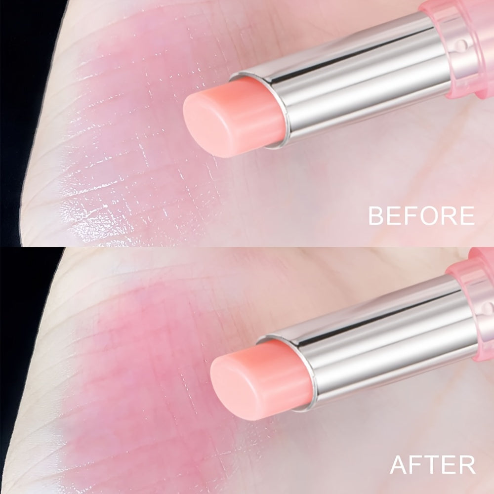 Color-changing Waterproof Lip Balm with Plant Squalane Moisturizing and Non-fading Long-lasting Jelly Lip Gloss for Valentine's Day