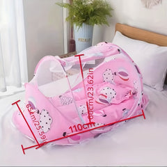 Keep Your Little One Safe and Sound with a Children's Balloon Three-piece Mosquito Net Bed