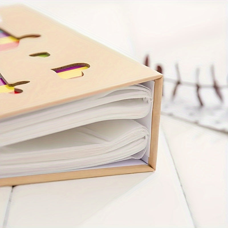 Chic 6-Inch Kraft Paper Photo Album With 100 Sheets - Colorful, Compact Design For Memories & Keepsakes Mini Photo Album