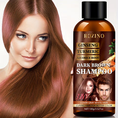 100g Ginseng Shampoo With Turmeric And Licorice Roots, Deep Cleansing, Refreshing And Oil Controlling, Caring For Healthy Hair, Moisturizing And Silky