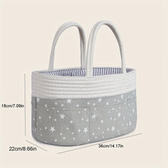 Braided Hand Holding Diaper Storage Bag, For Hanging Out Traveling