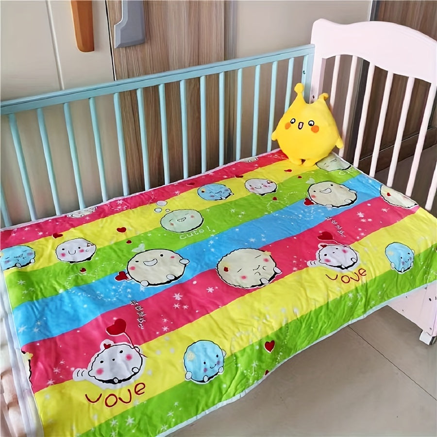 Large Size Super Soft Waterproof Diaper Changing Mat, Breathable Washable Cartoon Printed Mat