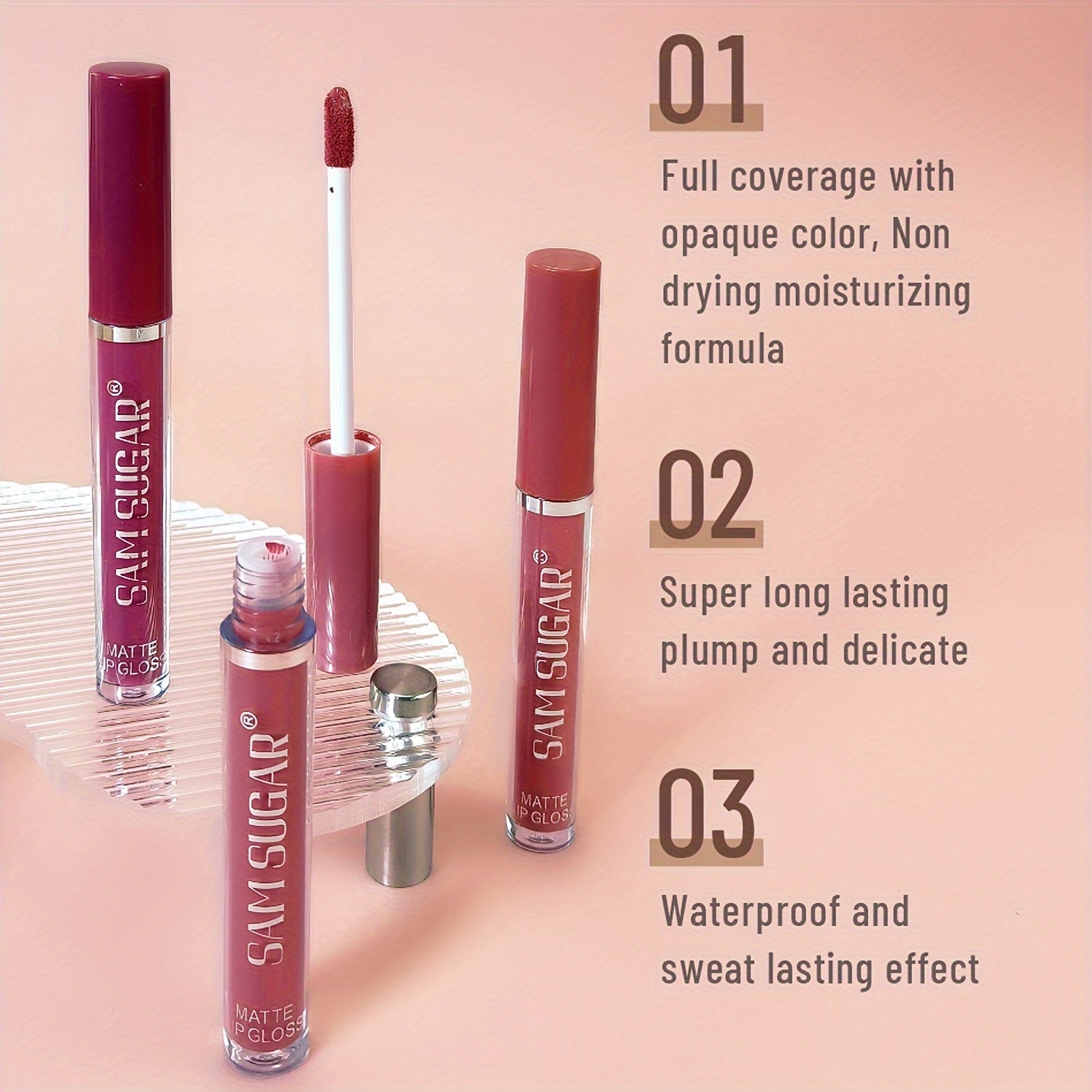 Matte Liquid Lipstick Makeup Set, 6 Colors Velvety Nude Lip Gloss, Gift Box Included, Long-Lasting Waterproof Lip Glaze, Lip Makeup Gifts For Women