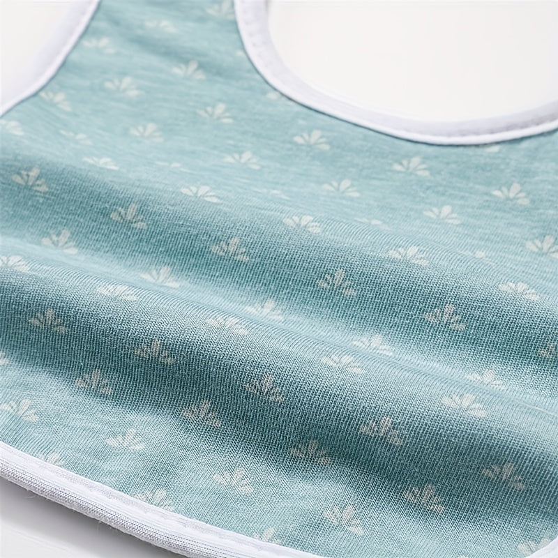 5pcs Super Absorbent Waterproof Baby Bib Set - Soft Cotton Drooling & Teething Protection - Adorable Three-layer Design with Bottom Shield - Ideal for Feeding Time and Easter Gifts