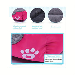 1pc Warm Nest For Pets In Winter, Candy Colored Square Nest, Warm Washable Pet Nest With Fleece Is Suitable For Small And Medium-sized Dogs And Cats To Sleep In Winter