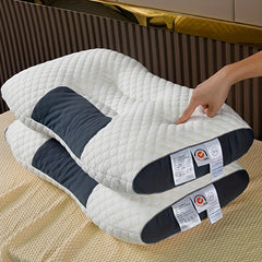 Soft Knitted Cotton SPA Massage Pillows for Neck Support - Suitable for Ages 14 and Above - Made with Polyester Fiber