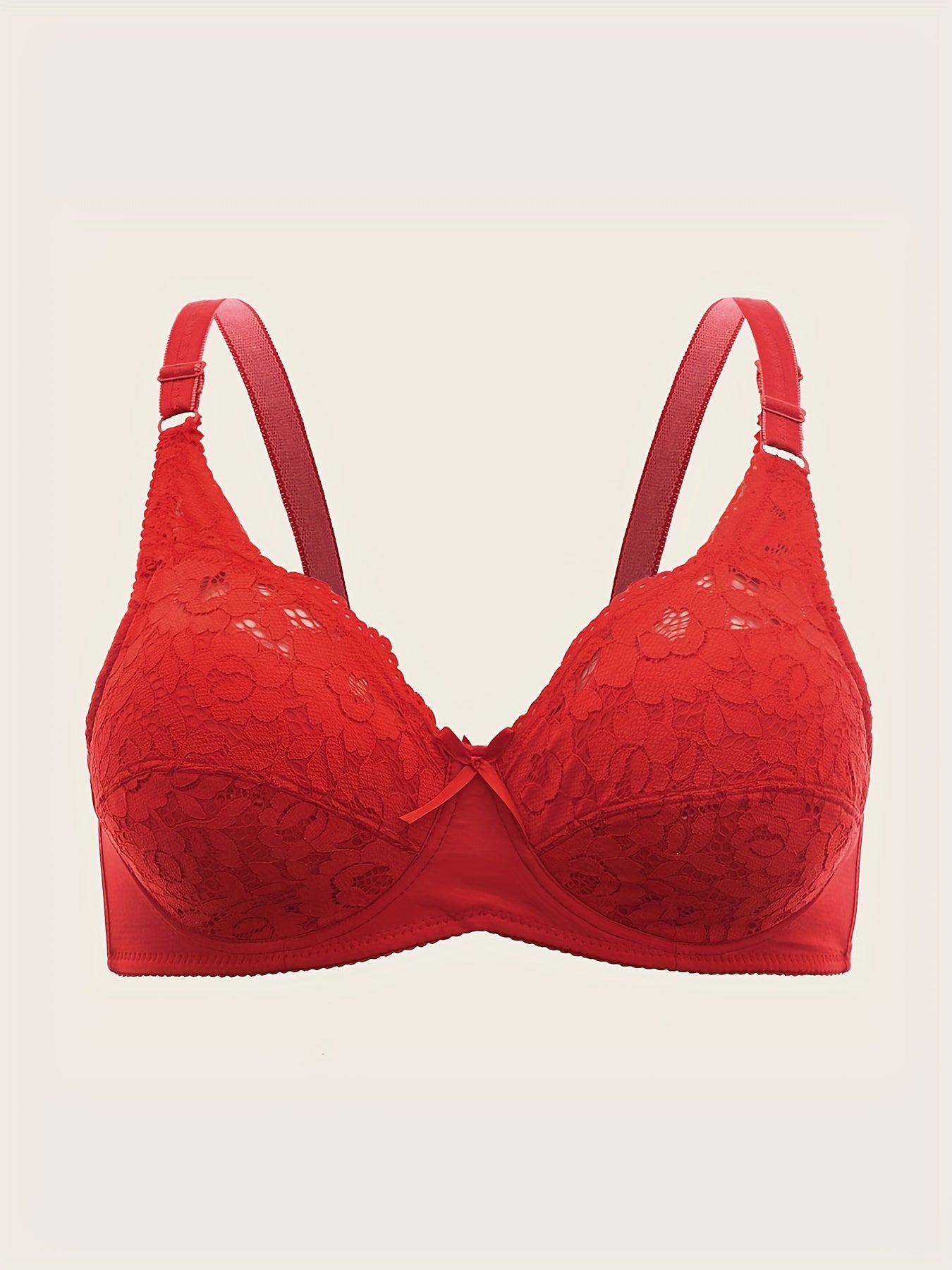 Lace Push Up Bra - Ultra-Comfy, Breathable, and Enhancing Cleavage with Adorable Bow Tie Accent - Exclusively Designed for Womens Lingerie and Underwear Needs