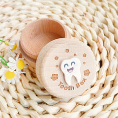 Cherished Memories Wooden Tooth & Fetal Hair Collector - Perfect Newborn Keepsake, Ideal Birthday Gift For New Parents, Home Decor