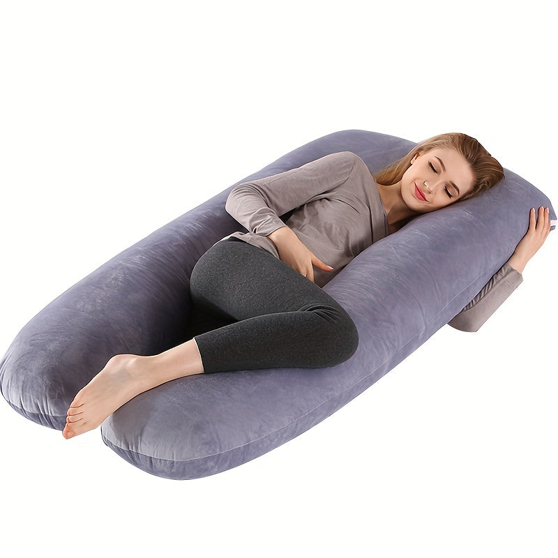 U-shaped Pregnant Woman Pillow With Sufficient Filling Capacity, Cushion, Waist Pillow, Multifunctional Waist Support Side Sleeping Pillow