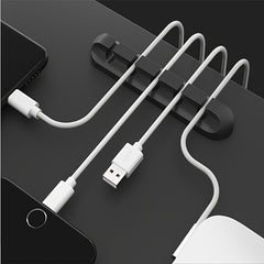 1pc, 5/7 Holes, Wire Slot Multifunctional Cable Organizer, USB Cable Fixing Hub, Life Tools