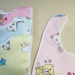 4/6pcs Adorable Cartoon Crystal Velvet Bibs - Waterproof, Leak-proof & U-shaped for Easy Feeding - Soft, Durable & Comfortable - Perfect for Mealtime & an Ideal Easter Gift with Assorted Designs