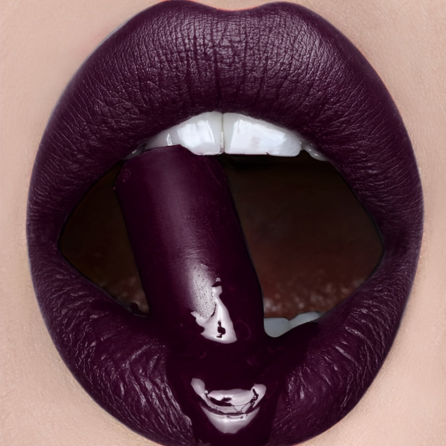 Long-Lasting, Waterproof Lipstick in Purple - Non-Stick, High Pigment Lip Gloss & Balm for All Skin Types