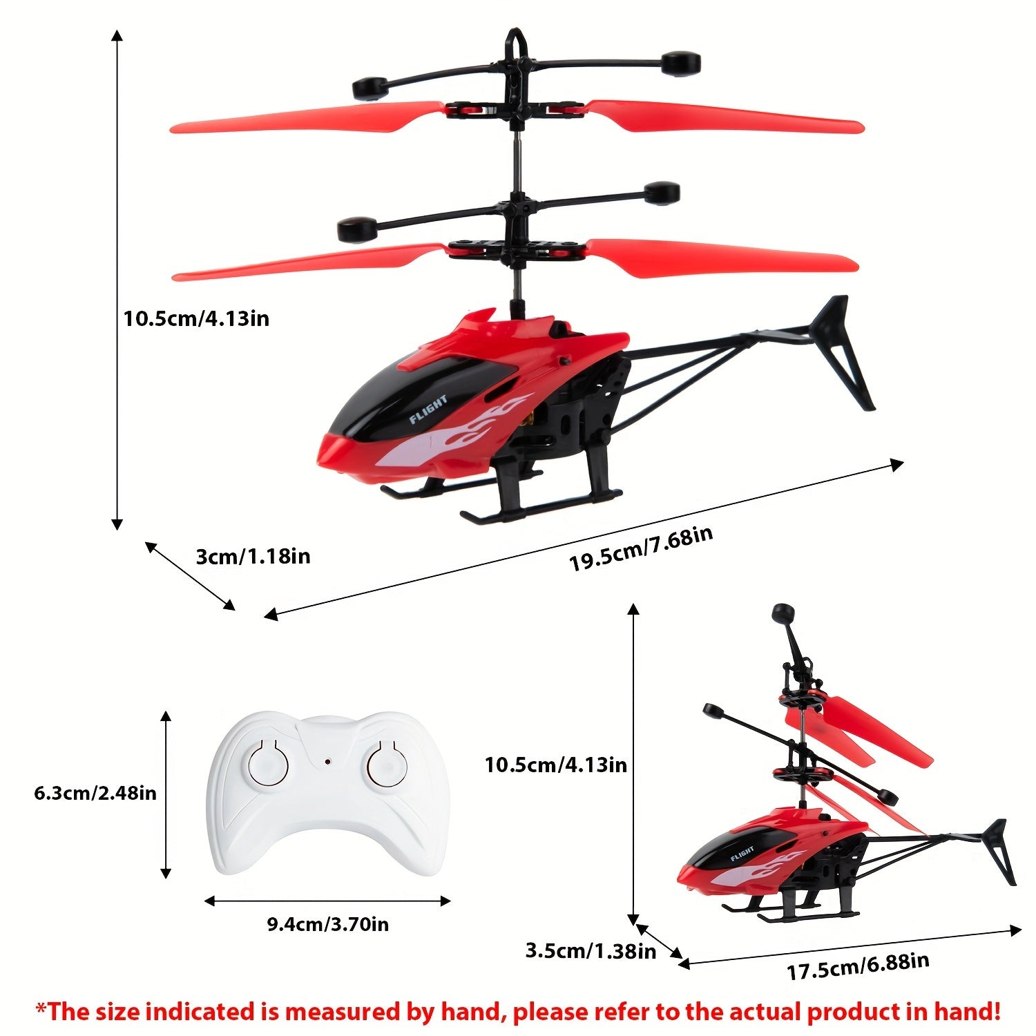 Gesture Controlled Infrared Suspension Helicopter Toy with Cool LED Effects, USB Charging, Crash-Resistant Material, Dual Mode Remote/Gameplay, Rechargeable Lithium Polymer Battery - Ideal Gift for Outdoor Play and Parties