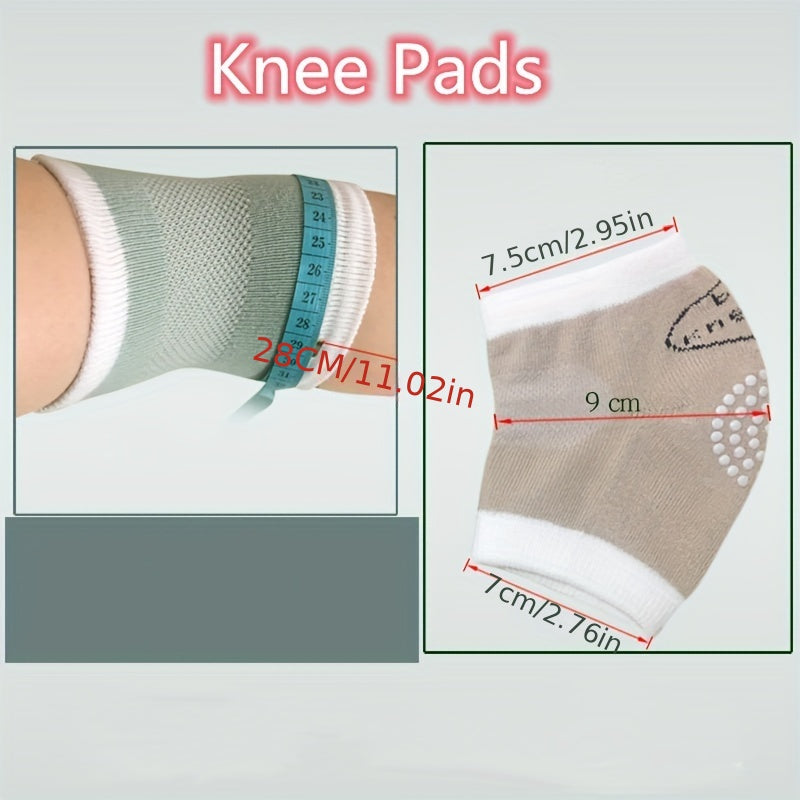 1 Pair Baby Kneepads: Anti-Slip Knee Protectors for Kids Crawling & Leg Warmers