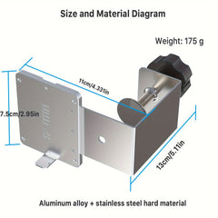 Ring Video Doorbell Plus/Pro/Doorbell 3 Mounting Bracket: Secure Installation with Stainless Steel and Aluminum Alloy, No Drilling Required