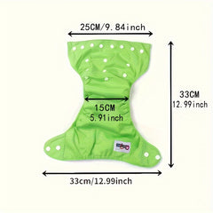 Newborn Breathable Diaper, Waterproof Urine Pants, Washable Baby Adjustable Cloth Diaper With Snap, Reusable Diaper Pants