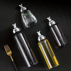 1pc, Glass Oil Dispenser, Lead-Free Durable Olive Oil Bottle, Soy Sauce And Vinegar Dispenser, Kitchen Gadgets, Kitchen Accessories