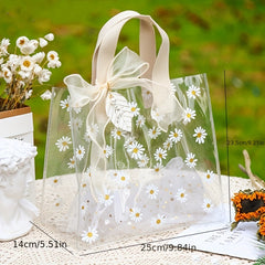 1pc Festival Party Gift Basket, Cute Gift Bag, Pvc Commemorative Souvenir Gift Bag, Great Christmas Halloween Thanksgiving Day Gift, New Year's Gift, Valentine's Day Gift