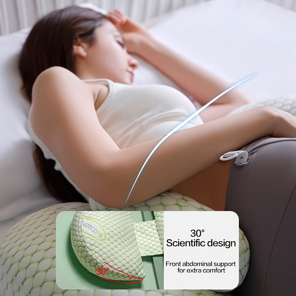 Adjustable & Removable Cover Maternity Pillow - Soft Polyester Full Body Pregnancy Cushion with H/U Shape Convertibility for Back, Belly & Leg Support - Ideal Gift for Mothers-to-Be