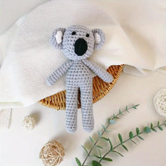 Handcrafted Koala Plush Toy For Babies - Soft Cotton, Bite-Safe, Perfect Newborn Gift & Collectible